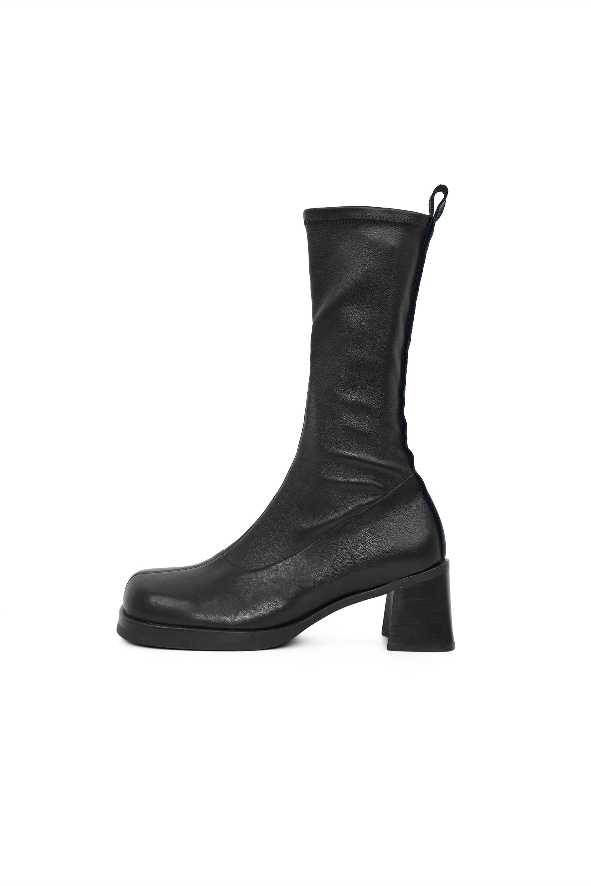 STAGE STITCHED MIDDLE BOOTS_BLACK
