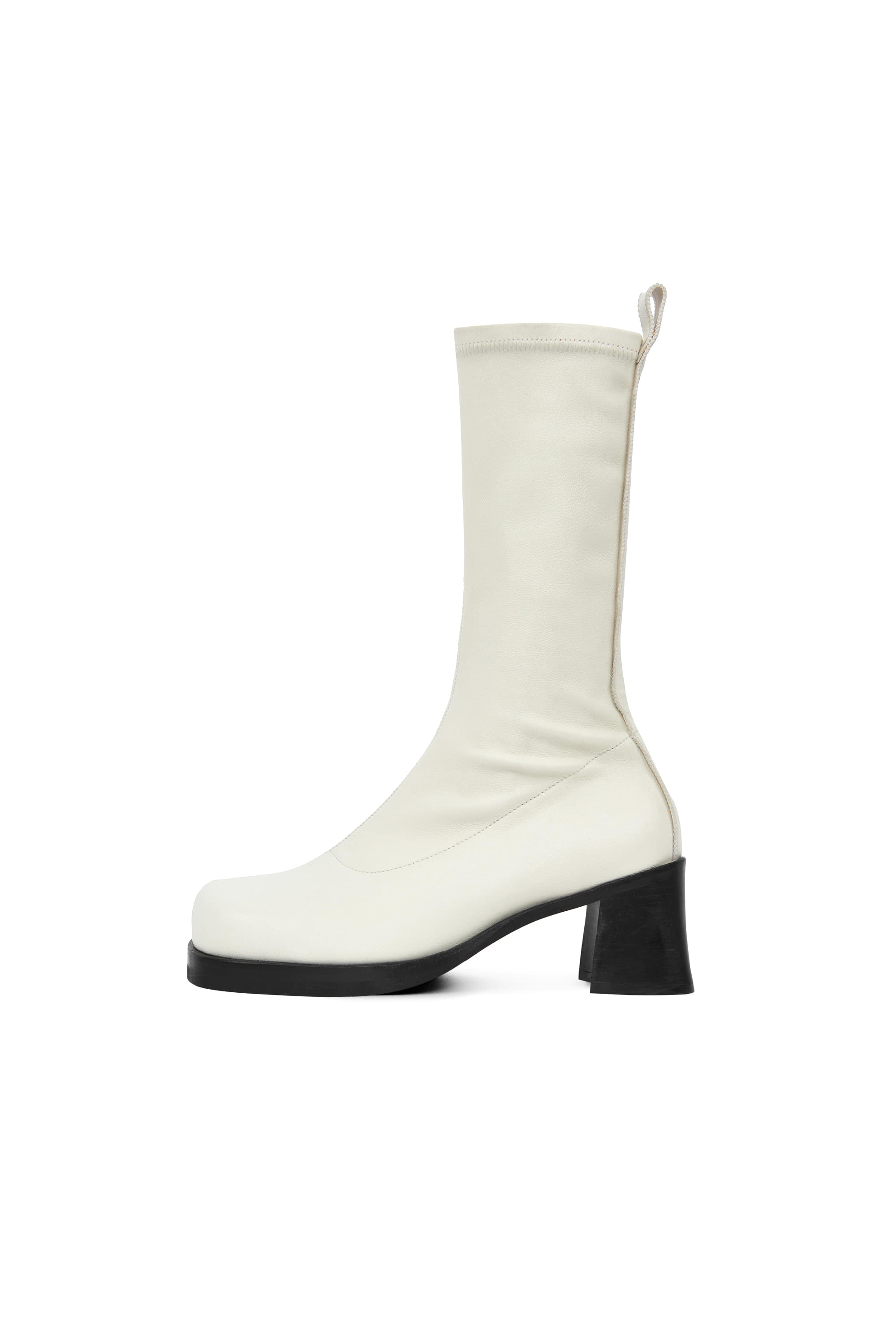 STAGE STITCHED MIDDLE BOOTS_IVORY
