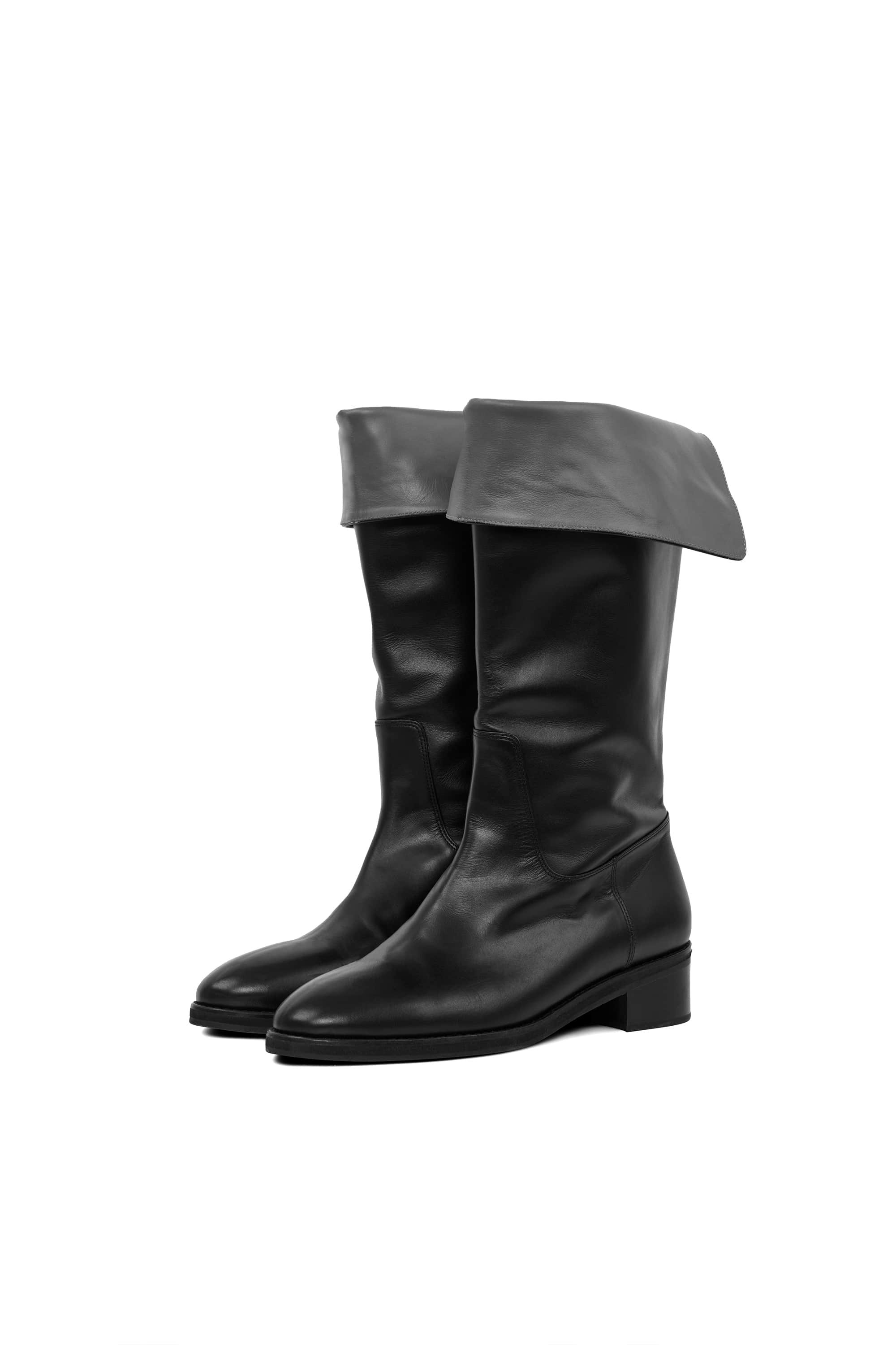 WEATHER FOLDED BOOTS_BLACK/GRAY