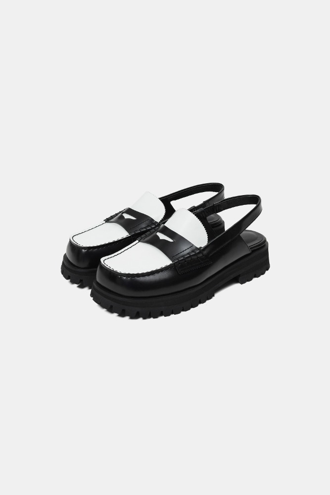 MATTHEW CHUNKY LOAFER SANDALS OREO