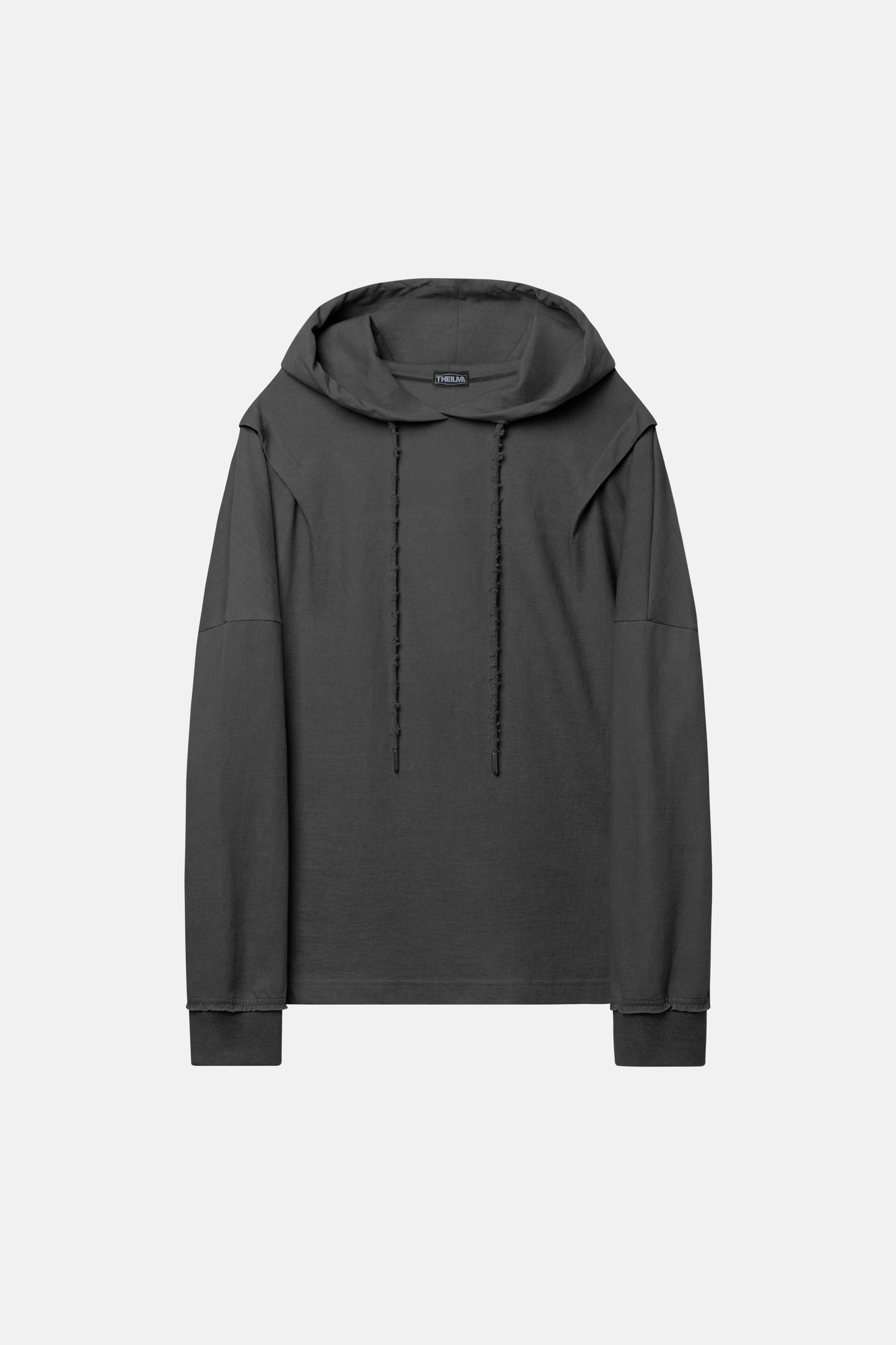 PERRY PIGMENT HOODIE charcoal